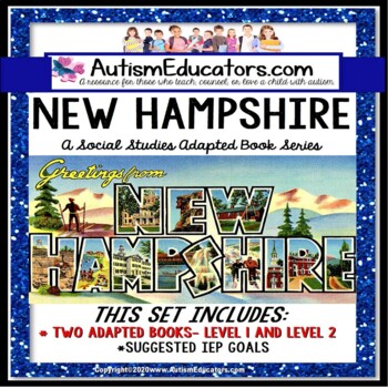 Preview of NEW HAMPSHIRE State Symbols ADAPTED BOOK for Special Education and Autism
