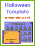 Halloween PowerPoint Game Template  Commercial Use OK