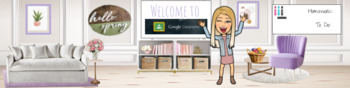 Preview of NEW! Hello Spring Bitmoji Google Classroom Banner