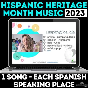 Preview of NEW Hispanic Heritage Month Spanish Music Bracket #8 NEW for 2023 bell ringers