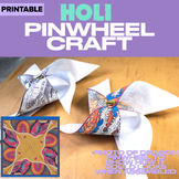 NEW! Holi Pinwheel Craft | Coloring paper
