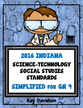 Preview of Fourth Grade Indiana Science and Social Studies Standards