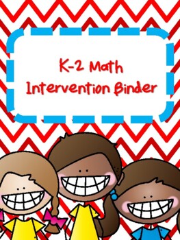 Preview of NEW  K-2 Math Intervention Binder (170+ pages) GREAT FOR SMALL GROUP!
