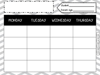 NEW Kinder Monthly Homework Calendars HW with a purpose! | TpT