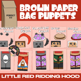 NEW! Little Red Riding Hood Paper Bag Puppet Craft | Color