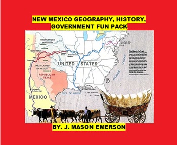 Preview of NEW MEXICO GEOGRAPHY, HISTORY, GOVERNMENT FUN PACK