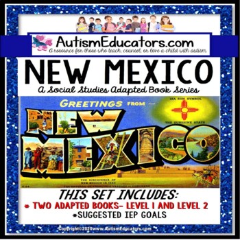 Preview of NEW MEXICO State Symbols ADAPTED BOOK for Special Education and Autism