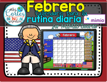 Preview of Morning Calendar For MIMIO Board - Febrero (Día de los Presidentes)
