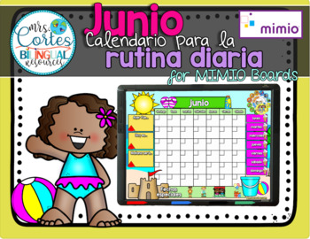 Preview of Morning Calendar For MIMIO Board - Junio (Verano)