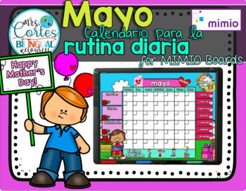 Preview of Morning Calendar For MIMIO Board - Mayo (Día de las Madres)