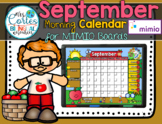 Morning Calendar For MIMIO Board - September (Apples)