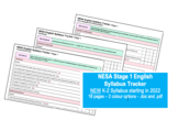 NEW NESA English Syllabus Tracker Stage 1 NSW Outcomes and