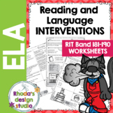 NEW: NWEA MAP Prep ELA Reading Practice Worksheets RIT Band 181-190 Testing