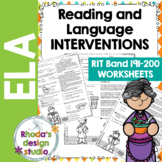 NEW: NWEA MAP Prep ELA Reading Practice Worksheets RIT Band 191-200 Testing