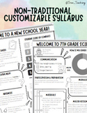 NEW  Non-Traditional Customizable Syllabus- Full (2 Page)