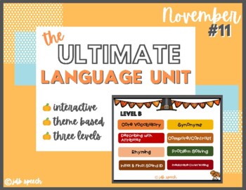 Preview of Ultimate Language Unit-November