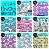 NEW!! Ocean Counting Clipart Bundle {Math Summer and Ocean