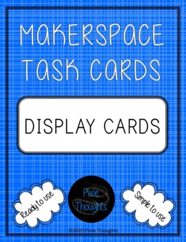 Preview of NEW!!  Original MAKERSPACE STEM Bin Display Cards and BONUS Expectations