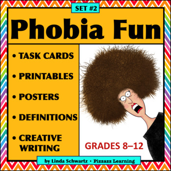 Preview of PHOBIA FUN • SET #2 • Vocabulary
