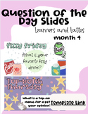 NEW QUESTION OF THE DAY SLIDES 4 | BACK TO SCHOOL YEAR 2023-24