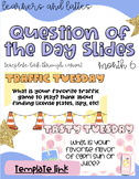 NEW QUESTION OF THE DAY SLIDES 6 | BACK TO SCHOOL YEAR 2023-24