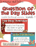 NEW QUESTION OF THE DAY SLIDES 7 | BACK TO SCHOOL YEAR 2023-24