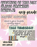 NEW QUESTION OF THE DAY SLIDES BUNDLE| BACK TO SCHOOL YEAR