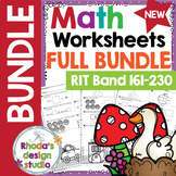 NEW: RIT Band 161-230 Worksheets NWEA MAP Prep Math Practice #testscores