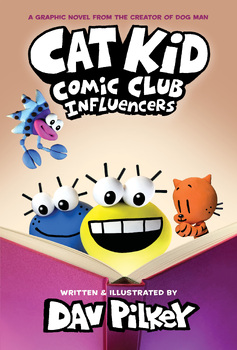 Preview of Reading Comprehension- Cat Kid Comic Club #5- Influencers