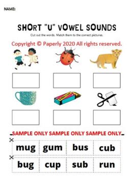short u sound worksheet teaching resources teachers pay teachers