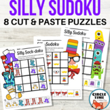 Silly Picture Sudoku Puzzles Cut & Paste, Wacky Wednesday 