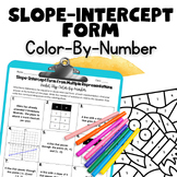 Slope Intercept Form Multiple Representations Color-By-Num