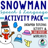 Snowman Speech & Language Activity Pack