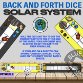 NEW! Solar System Back and Forth Dice Game (2 pages) Earth Race