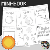 NEW! Solar System Mini-book | Coloring and Vocabulary | No Prep