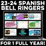NEW Spanish Bell Ringers Year of Warm Up Activities Para E