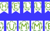 NEW TERM Fresh Welcome Banners: Green Classroom Decor