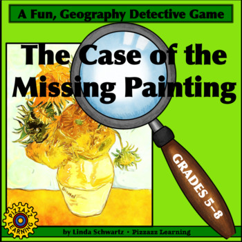 Preview of THE CASE OF THE MISSING PAINTING • U.S. MAP READING SKILLS