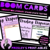 NEW Texas STAAR Reading Response Questions Nonfiction Lite