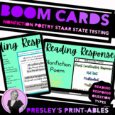 NEW Texas STAAR Reading Response Questions Nonfiction Poet