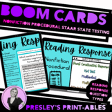 NEW Texas STAAR Reading Response Questions Nonfiction Proc