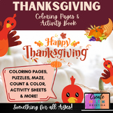 NEW Thanksgiving Coloring & Activity Book | Best Seller | 