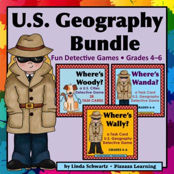 U.S. Geography Bundle • GRADES 4–6 • • 3 Sets • SAVE! •