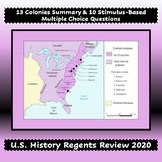 NEW U.S. HISTORY REGENTS REVIEW 2022, 13 Colonies Summary 