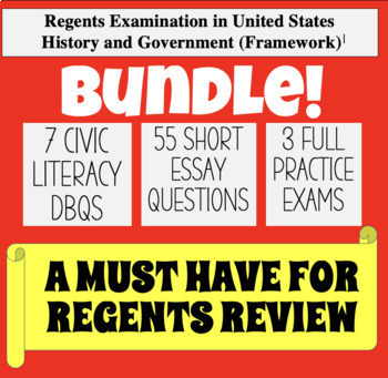 Preview of NEW! U.S. History Regents Review Bundle! Prep for New York Regents Exam
