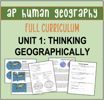 Preview of Full Curriculum/Unit Plan: Unit 1 Thinking Geographically