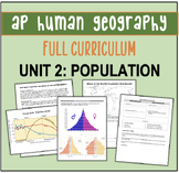 AP Human Geography Unit Plan: UNIT 2 POPULATION!