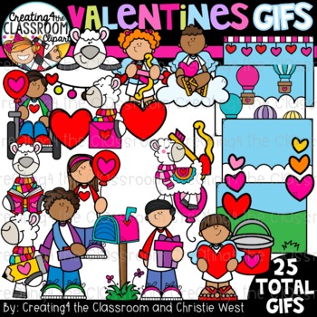 Preview of NEW- Valentines Day GIFs {Distance Learning GIFs}