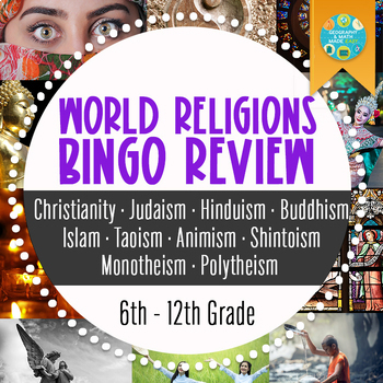 Preview of World Religions Bingo Review Game — World Religions