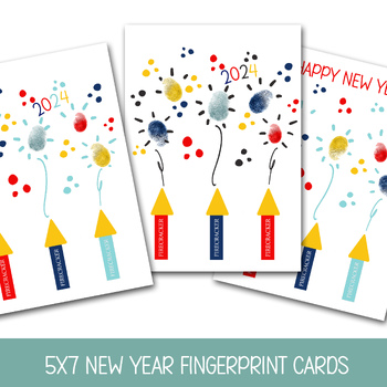 Preview of NEW YEAR CRAFT FOR KIDS, 2024 HANDPRINT ART, JANUARY PRESCHOOL ACTIVITY